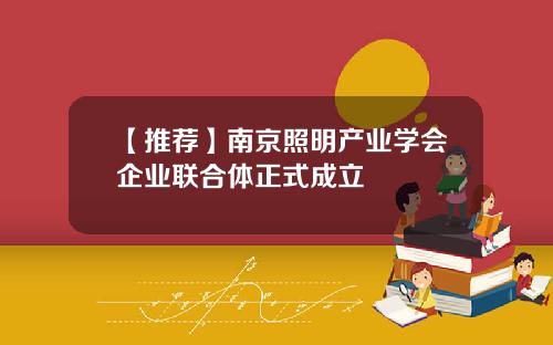 【推荐】南京照明产业学会企业联合体正式成立