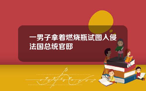 一男子拿着燃烧瓶试图入侵法国总统官邸