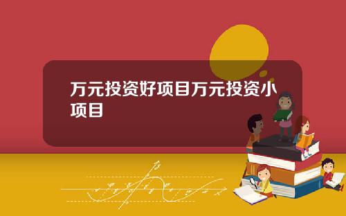 万元投资好项目万元投资小项目