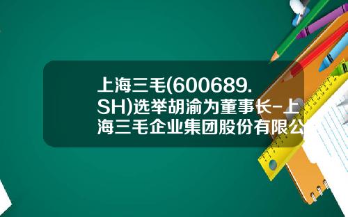 上海三毛(600689.SH)选举胡渝为董事长-上海三毛企业集团股份有限公司