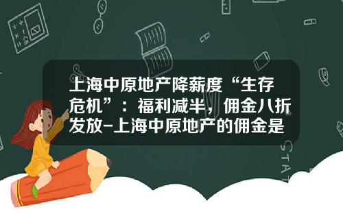 上海中原地产降薪度“生存危机”：福利减半，佣金八折发放-上海中原地产的佣金是多少