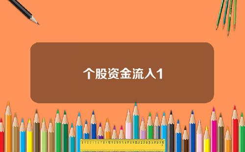 个股资金流入1