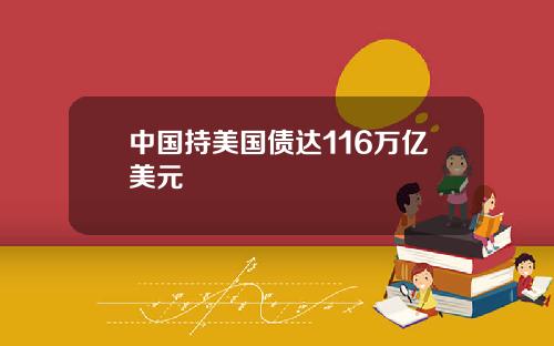中国持美国债达116万亿美元