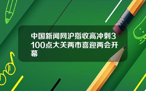 中国新闻网沪指收高冲刺3100点大关两市喜迎两会开幕