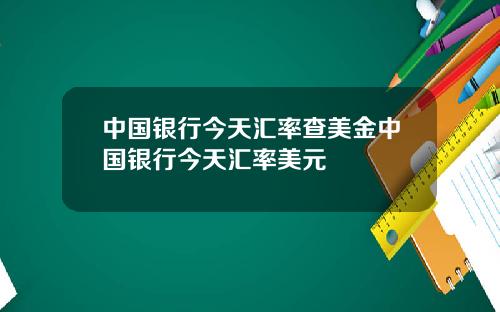 中国银行今天汇率查美金中国银行今天汇率美元