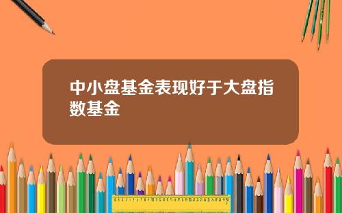 中小盘基金表现好于大盘指数基金