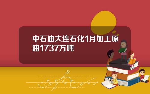 中石油大连石化1月加工原油1737万吨
