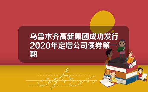乌鲁木齐高新集团成功发行2020年定增公司债券第一期