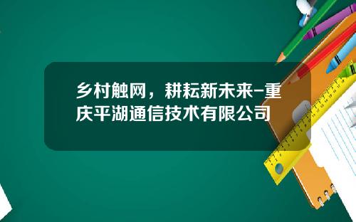 乡村触网，耕耘新未来-重庆平湖通信技术有限公司