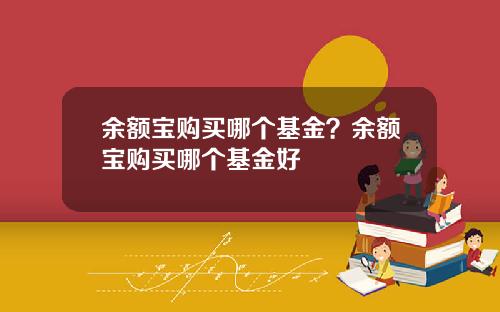 余额宝购买哪个基金？余额宝购买哪个基金好