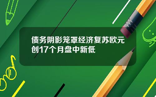 债务阴影笼罩经济复苏欧元创17个月盘中新低