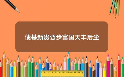 债基新贵要步富国天丰后尘