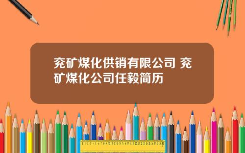 兖矿煤化供销有限公司 兖矿煤化公司任毅简历