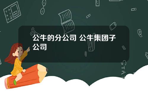 公牛的分公司 公牛集团子公司