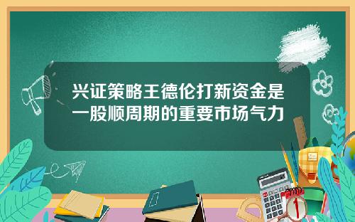 兴证策略王德伦打新资金是一股顺周期的重要市场气力