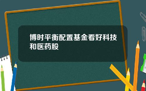 博时平衡配置基金看好科技和医药股