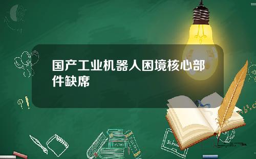 国产工业机器人困境核心部件缺席