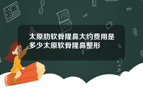 太原肋软骨隆鼻大约费用是多少太原软骨隆鼻整形