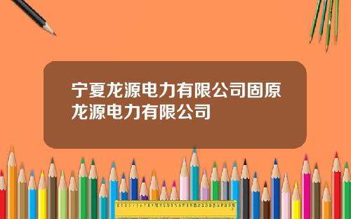 宁夏龙源电力有限公司固原龙源电力有限公司