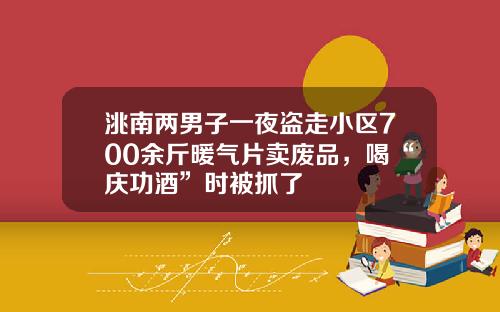 洮南两男子一夜盗走小区700余斤暖气片卖废品，喝“庆功酒”时被抓了