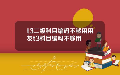 t3二级科目编码不够用用友t3科目编码不够用