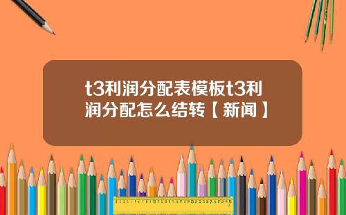 t3利润分配表模板t3利润分配怎么结转【新闻】
