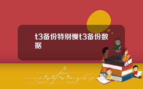 t3备份特别慢t3备份数据
