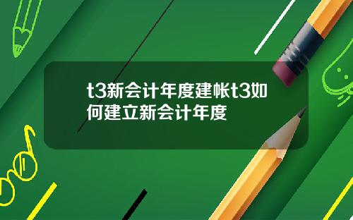 t3新会计年度建帐t3如何建立新会计年度