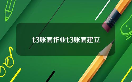 t3账套作业t3账套建立