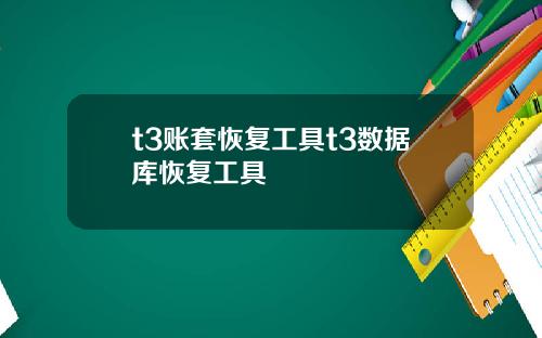 t3账套恢复工具t3数据库恢复工具