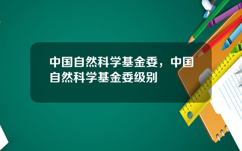 中国自然科学基金委，中国自然科学基金委级别