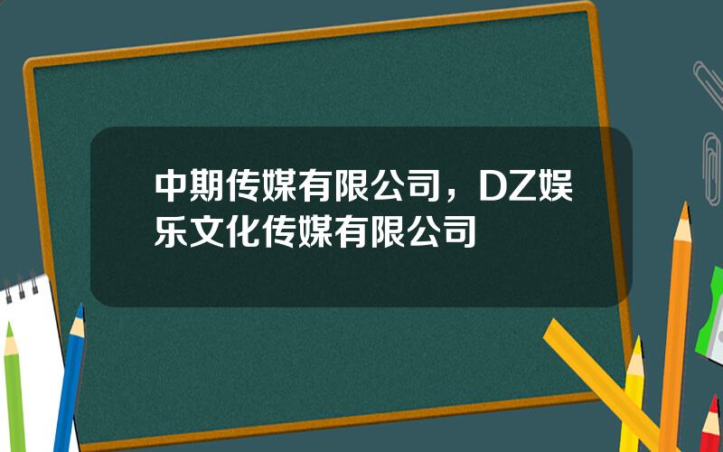 中期传媒有限公司，DZ娱乐文化传媒有限公司