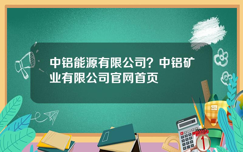 中铝能源有限公司？中铝矿业有限公司官网首页