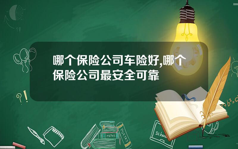 哪个保险公司车险好,哪个保险公司最安全可靠