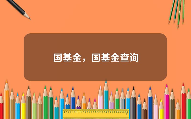 国基金，国基金查询