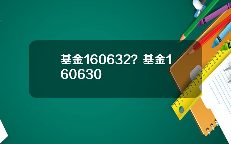 基金160632？基金160630