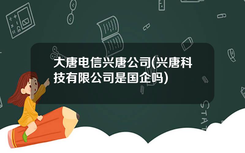 大唐电信兴唐公司(兴唐科技有限公司是国企吗)