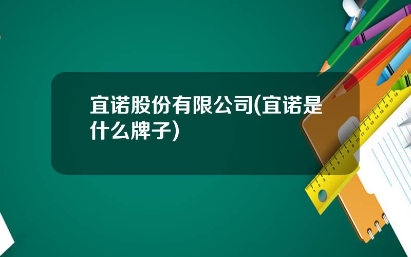 宜诺股份有限公司(宜诺是什么牌子)