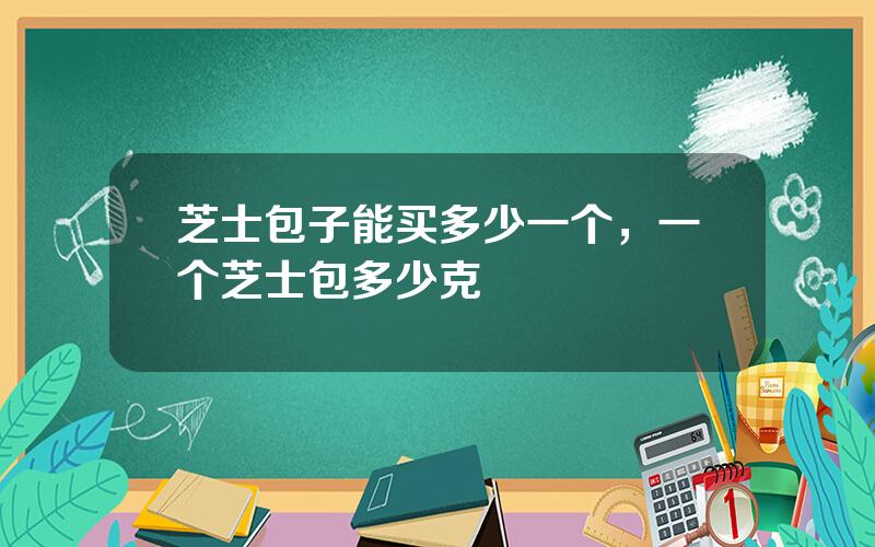 芝士包子能买多少一个，一个芝士包多少克